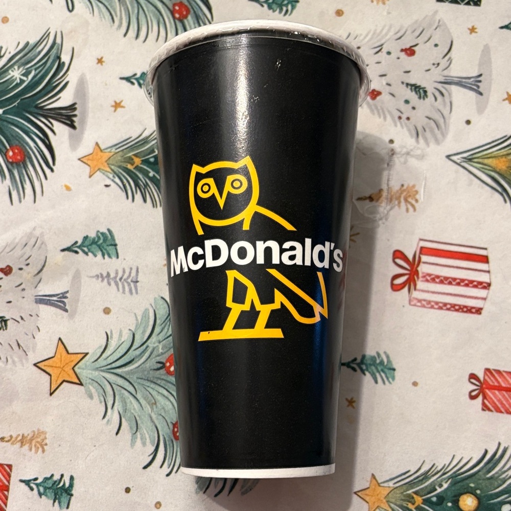 McDonald's ovo drake limited edition collaboration Black and White Tumbler